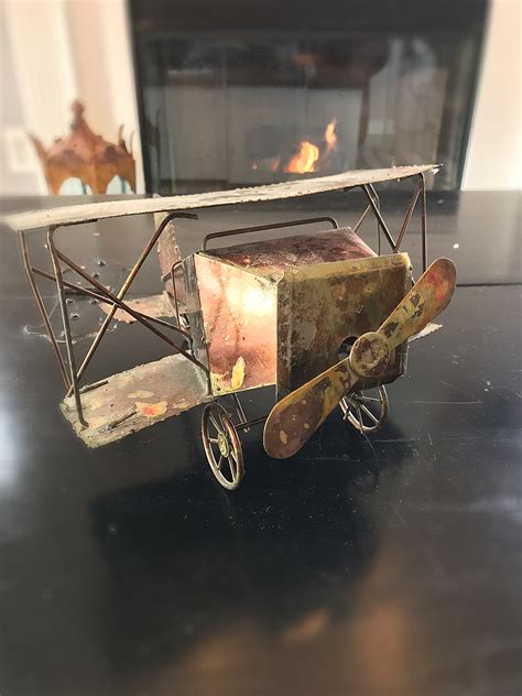 Metal Airplane Music Box 